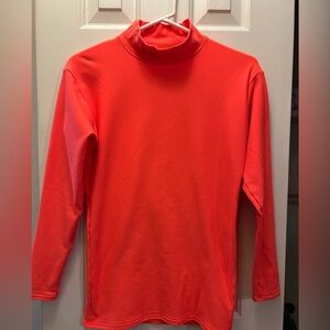 Bright Orange Long Sleeve Turtleneck